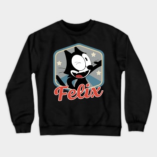 Felix's Tooniverse Zany Exploits on the Big Screen Crewneck Sweatshirt